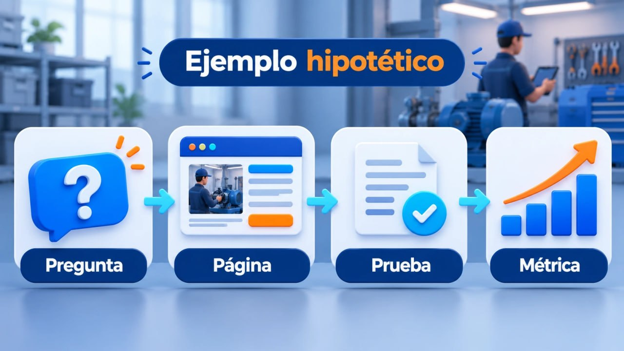 Ejemplo hipotético de plan GEO aplicado a una pyme