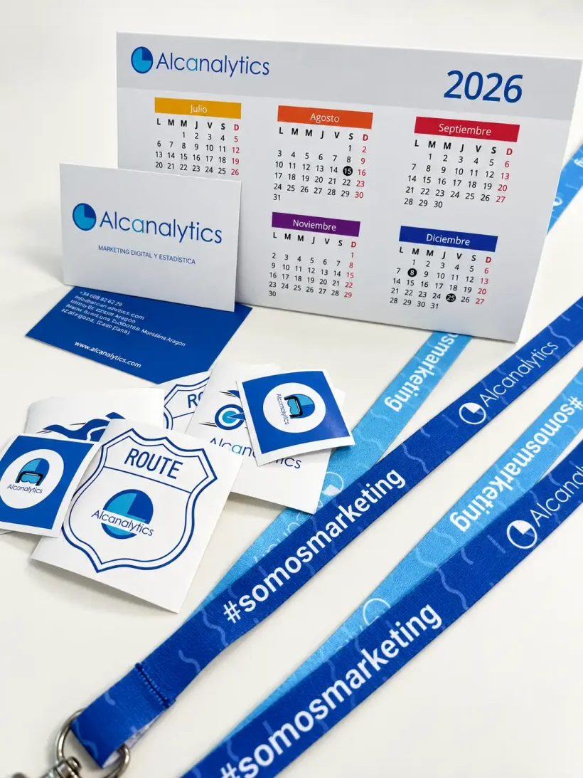 Material promocional corporativo de Alcanalytics